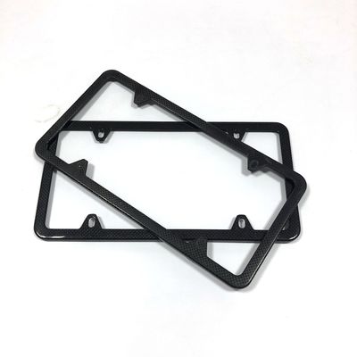 4 buracos em fibra de carbono placa de licença quadro de motocicleta fino padrão dos EUA