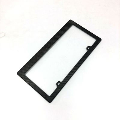 4 buracos em fibra de carbono placa de licença quadro de motocicleta fino padrão dos EUA