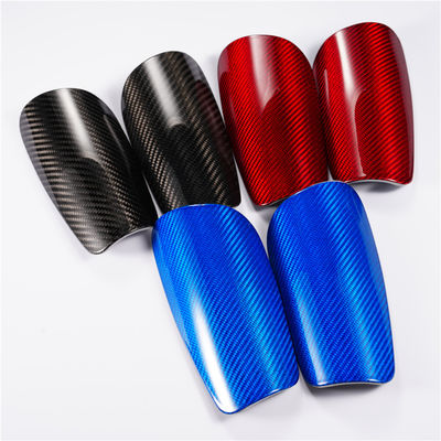 Mini Shin Pads Sport Futebol Futebol Pads Shin Guard de fibra de carbono