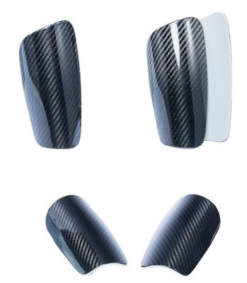 Futebol Shin Guard Holder Fibra de Carbono 3K Twill Proteção Básica Shin