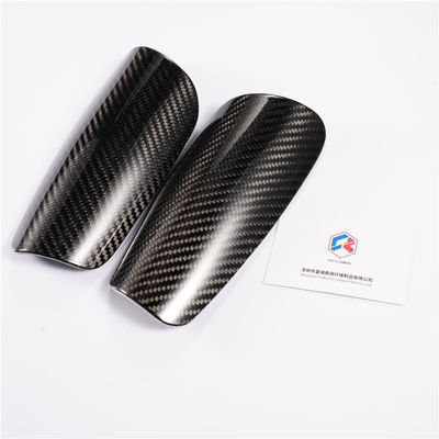 Futebol Shin Guard Holder Fibra de Carbono 3K Twill Proteção Básica Shin