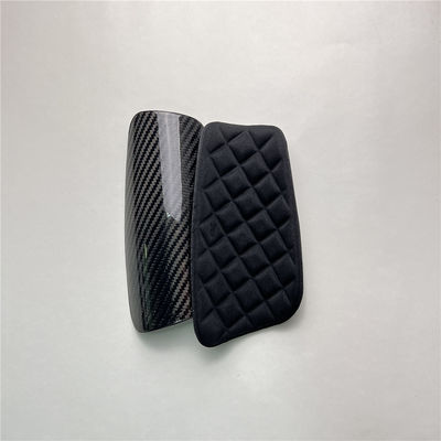 Futebol Shin Guard Holder Fibra de Carbono 3K Twill Proteção Básica Shin