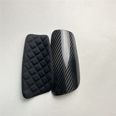 Futebol Shin Guard Holder Fibra de Carbono 3K Twill Proteção Básica Shin