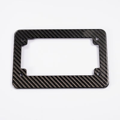 Cadro de placa de licença de fibra de carbono azul Carregador de placa de carro de fibra de carbono para automóveis dos EUA Canadá