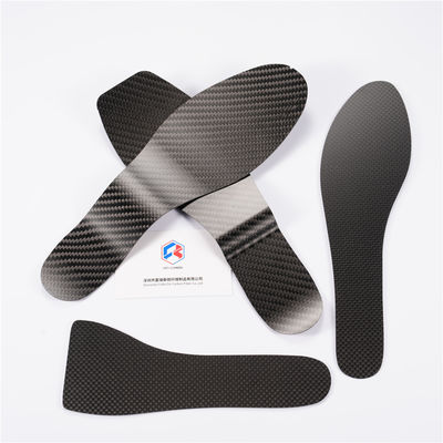 Solinha de calçado rígida de fibra de carbono inserção de corte de calçado sola média para calçados desportivos