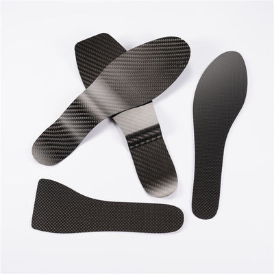 Solinha de calçado rígida de fibra de carbono inserção de corte de calçado sola média para calçados desportivos