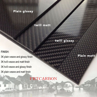 Folhas de tecido de fibra de carbono 3k Placa para carros Paredes do porão 2mm 2.5mm 3mm