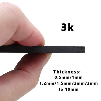 Folha de fibra de carbono de corte por CNC personalizado 0,25 mm 0,5 mm 1 mm 56 mm 78 mm Para cartão de identificação Cartão de visita Etiqueta de bagagem
