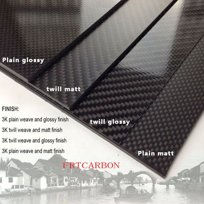 100% folha de fibra de carbono real 1mm 2mm 3mm 4mm placa de fibra de carbono personalizada forjada fibra de carbono