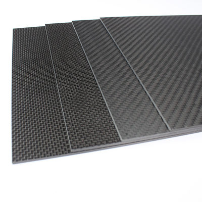 Folha de fibra de carbono 3k 3mm espessa 1 4 &quot; 1,5 mm brilhante mate simples Twill tecido