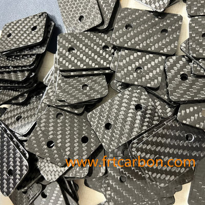 Serviço de usinagem de fibras de carbono Cartão de visita Imprimir moldes de corte CNC Parte Para Carro RC Cartão Shin