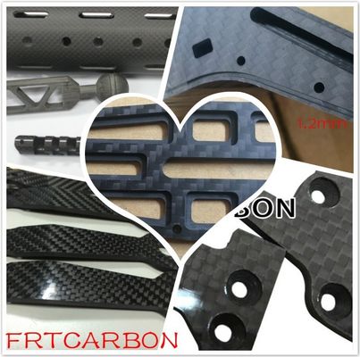 Serviço de corte de chapa de fibra de carbono Cnc de fibra de carbono para carro Rc