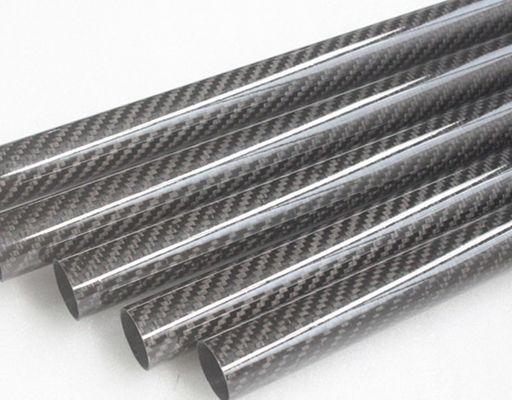 2m 20mm 3k tubo de fibra de carbono fibra de carbono estrutura de bicicleta tubo de carbono Weipi barco remos manobra poste