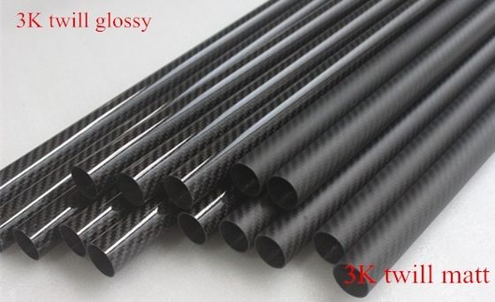 2m 20mm 3k tubo de fibra de carbono fibra de carbono estrutura de bicicleta tubo de carbono Weipi barco remos manobra poste