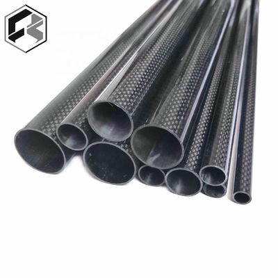 Tubo quadrado de fibra de carbono de 8 mm e 10 mm Tubo retangular de fibra de carbono