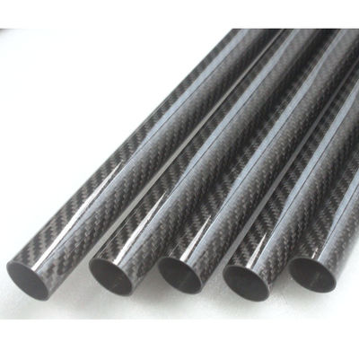 2 polegadas 1,25&quot; 2,5 Tubos de fibra de carbono Fibra de carbono Polos de fibra de carbono Polos de abóbada 12x10x1000mm