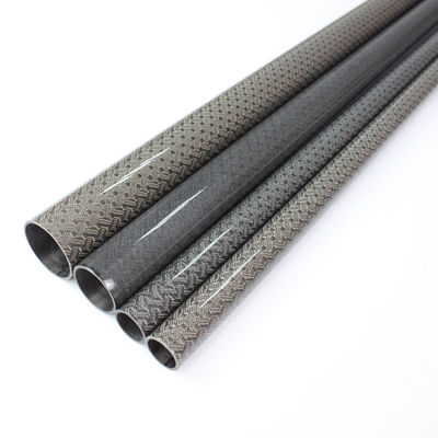 2 polegadas 1,25&quot; 2,5 Tubos de fibra de carbono Fibra de carbono Polos de fibra de carbono Polos de abóbada 12x10x1000mm