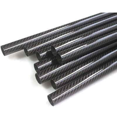 Tubo de fibra de carbono de 2 &quot; 3 &quot; 2 mm Polos de fibra de carbono Polos de abóbada Grande diâmetro 18x16x1000mm