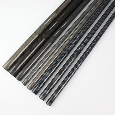 Tubo de fibra de carbono de 2 &quot; 3 &quot; 2 mm Polos de fibra de carbono Polos de abóbada Grande diâmetro 18x16x1000mm
