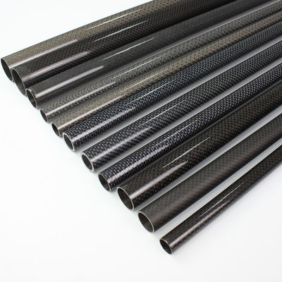 Tubo de fibra de carbono de 2 &quot; 3 &quot; 2 mm Polos de fibra de carbono Polos de abóbada Grande diâmetro 18x16x1000mm