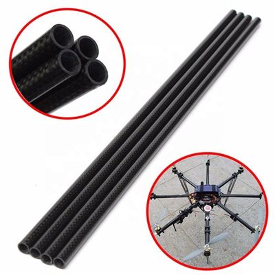 Tubos telescópicos de fibra de carbono Tubos de fibra de carbono de alta resistência Tubos de pólo Frt