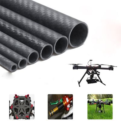 4 5 6 Tubos de fibra de carbono de grande dimensão de alta resistência Fabricante de hastes de fibra de carbono