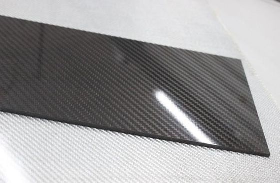 Pressão a quente 1 mm 1,5 mm 2 mm 3 mm 4 mm 3K Twill Brilhante de fibra de carbono