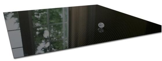 Resistente à água e longo período usando 1000mm X 1000mm 3K Twill Matte Carbon Fiber Laminated Sheet em estoque