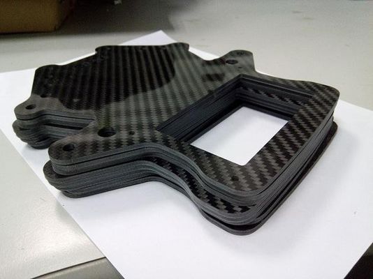 Alta resistência e boa planície 6mm 8mm 10mm 12mm 3K Twill Matte Fake Carbon Fiber Plate