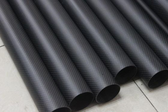 Tubos de fibra de carbono de 3K de 1 &quot; 1 1 4 &quot; 1 2 polegadas 32mm 35mm 36mm 38mm 40mm